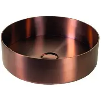 Qisani Vanity opbouw wastafel 40x12cm copper