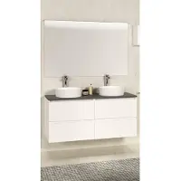 Wiesbaden Onderkast bologna 120 cm incl stenen blad mat wit