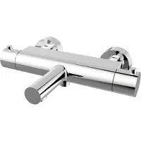Wiesbaden Badkraan style thermostatisch cool touch hoh 15 cm chroom
