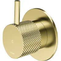 Hotbath Inbouw Stopkraan Cobber X Koud Geborsteld Messing PVD (excl. inbouwdeel)