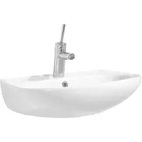 Boss & Wessing Wastafel BWS Suki Met Kraangat Keramisch 60x45 cm Wit