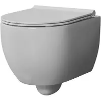 Xenz Gio randloos toilet 52cm met vortexspoeling en zitting grijs mat
