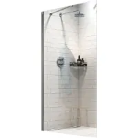 Sealskin Douchewand hooked omkeerbaar 140x200 cm zilver
