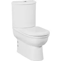 Boss & Wessing Toiletpot staand bws selin onder en muur aansluiting wit