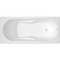 Riho Ligbad Lazy 180x80 cm Bedieningsknop Midden Wit Glanzend