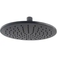 Wiesbaden Caral Hoofddouche Rond 25 X 0,8 Cm Mat Zwart - Messing - Kranen, Douchekranen, Hoofddouches - 8720365811890 - Kranen, Douchekranen, Hoofddouches