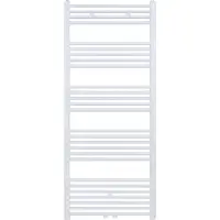 Belrad Handdoekradiator - Middenaansluiting - Wit, geborsteld - 1600x600 - 828W
