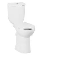 Boss & Wessing Toiletpot staand bws mala verhoogd met bidet achter aansluiting wit