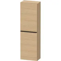Duravit Hoge kast d-neo kolomkast wand 132 cm linksdraaiend mat natuur eiken