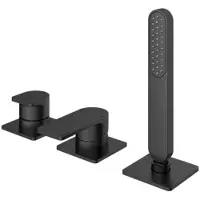 Hotbath Gal badrandcombinatie mengkraan zonder uitloop geborsteld gunmetal PVD