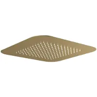 Hotbath Gal inbouw hoofddouche 42x42cm geborsteld messing PVD