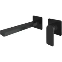 Hotbath Wastafelkraan gal inbouw mengkraan 18 cm geborsteld gunmetal pvd excl. Inbouwdeel