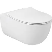 Plieger Kansas randloos toilet met softclose & quick release slimme zitting wit