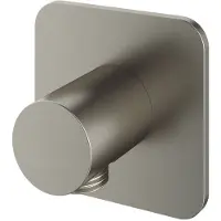 Hotbath Gal GL517GNP Wanduitlaat - Geborsteld Nikkel PVD - Messing - Kranen, Douchekranen, Douchekophouders & Uitlaten - 8720512333145 - Kranen, Douchekranen, Douchekophouders & uitlaten