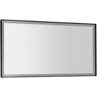 Sapho Badkamerspiegel sort led 120x70 cm led-verlichting frame mat zwart