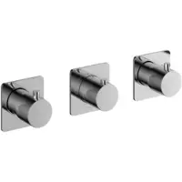 Hotbath Gal GL7067EXT afbouwdeel inbouwthermostaat met 2 stopkranen chroom