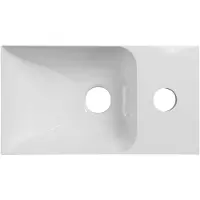 Sapho Fontein Piccolino 30,8x10x17cm Rechts Kraangat Wit