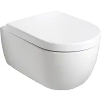 Plieger Kansas randloos toilet met softclose & quick release zitting wit