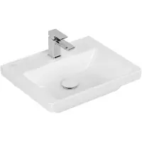 Villeroy & Boch Fontein subway met ceramicplus zonder overloop 3.0 50x40x14.5 cm stone white
