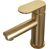 Brauer Gold Edition lage opbouw wastafelmengkraan model C goud geborsteld PVD