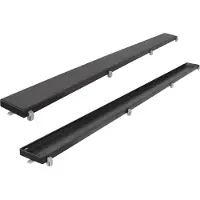 Differnz Tegelrooster t.b.v. Douchegoot 90 cm zwart