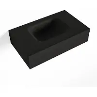 Mondiaz LEX Urban vrijhangende solid surface wastafel 50cm. Positie wasbak midden