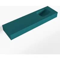 Mondiaz LEX Smag vrijhangende solid surface wastafel 110cm. Positie wasbak rechts