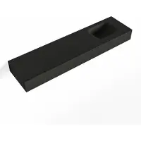 Mondiaz lex urban vrijhangende solid surface wastafel 120 cm. Positie wasbak rechts