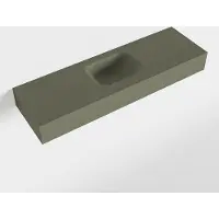 Mondiaz LEX Army vrijhangende solid surface wastafel 100cm. Positie wasbak midden