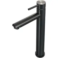 Brauer Wastafelmengkraan gunmetal edition coldstart opbouw hoog ronde hendel geborsteld gunmetal pvd