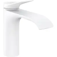 Hansgrohe Wastafelmengkraan vivenis eengreeps 110 coolstart met trekwaste mat wit