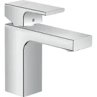 Hansgrohe Wastafelmengkraan vernis shape eengreeps 100 met metalen trekwaste chroom