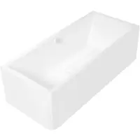 Polysan Marlene Curve R Monolith Rechthoekig bad 195x85x63cm, wit