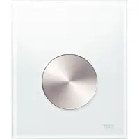 Tece Loop urinoir drukplaat glas wit toets RVS