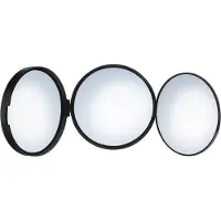 Smedbo Driezijdige make-up spiegel outline lite 10 cm zwart