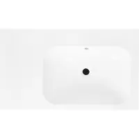 Best design Wastafel tbv splash meubels 80 cm zonder kraangat glans wit
