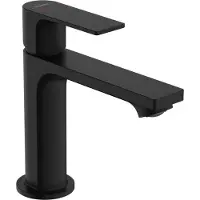 Hansgrohe Rebris E wastafelkraan 110 waterbesparend met CoolStart en synthetische afvoer zwart mat