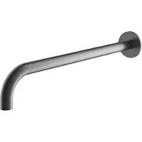 Hotbath Archie AR450 wandarm 40cm geborsteld gunmetal PVD