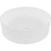 Differnz Wave keramische waskom 35cm wit