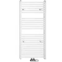 Sapho Handdoekradiator direct recht middenaansluiting 60x132.2 cm 693w wit