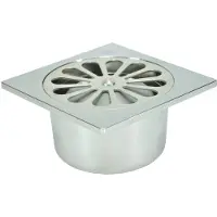Boss & Wessing Bws doucheput onderuitlaat 10x10 cm 40mm abs chroom