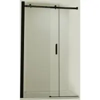 Boss & Wessing Nisdeur bws subliem 8 mm schuifdeur 110-120 cm mat zwart