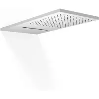 Tres Hoofddouche Wand met Waterval 28x55 cm Mat Wit