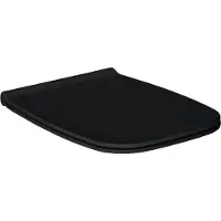 Salenzi Toiletzitting Nur Soft-Close Quick Release Mat Zwart