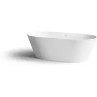 Clou Solium Vrijstaand Ligbad Met Overloop En Plug En Sifon Wit Aluit 175x80x53.5cm