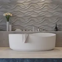 Ideavit Ligbad Vrijstaand Solidharmony 175x100x65 cm Solid Surface Mat Wit
