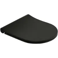 Pressalit Closetzitting Plieger Kansas by Slim Compact met Lift-off en Softclose Mat Zwart
