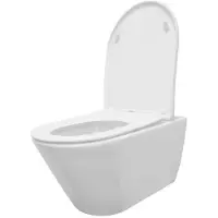 Boss & Wessing Wandcloset bws tia softclose rimless met toiletzitting mat wit