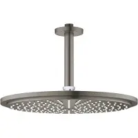 GROHE Regendouche Rainshower Cosmopolitan Metal Met Plafondbuis Hard Graphite Geborsteld