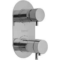 Hak Rhapsody inbouw thermostatische douchemengkraan, 3 uitgangen, chroom